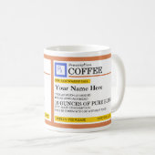 Café d'ordonnance Mug de café personnalisé (Devant droit)