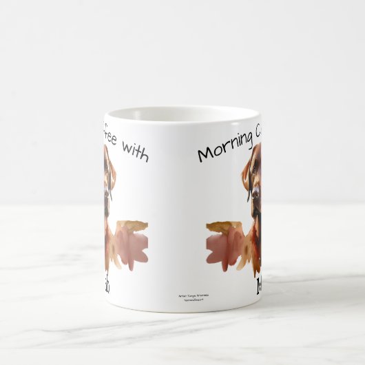 Café du matin avec ma Mug moderne Labrador (Centre)