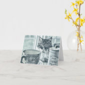 Café du matin — Cartes de notes toutes fins (Fleur jaune)