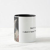 Café du matin. Humour félin. Mug à café chat. (Centre)