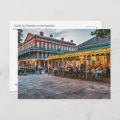 Café du Monde Briefkaart (Voorkant / Achterkant)