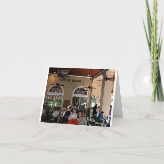 Cafe du Monde in volledige schommeling Kaart (Voorkant)