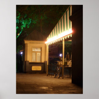 Cafe Du Monde New Orleans Side walk Cafe Coffee Poster