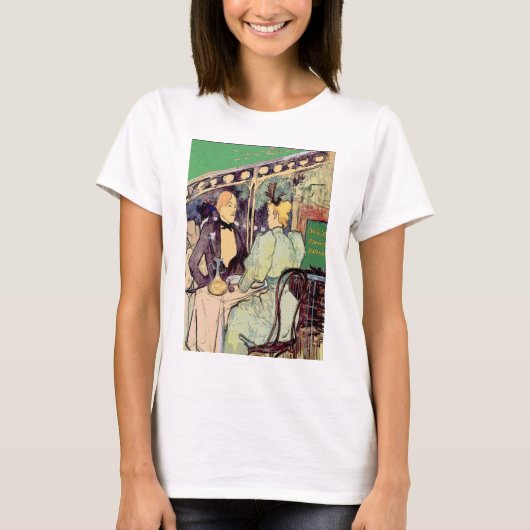 Cafe Du Monde  stijl T-shirt (Voorkant)