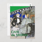 Cafe Du Monde  Style Briefkaart (Voorkant / Achterkant)