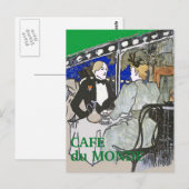 Cafe Du Monde Vintage Stijl Ansichtkaart Briefkaart (Voorkant / Achterkant)