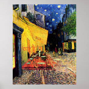 Café é terras bij nacht Vincent van Gogh High Poster