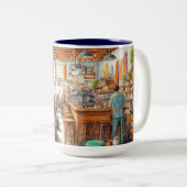 Café Eclectique à San Diego Mug (Devant droit)