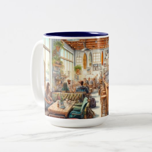 Café Eclectique à San Diego Mug (Devant gauche)