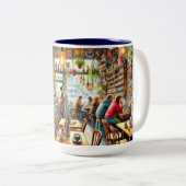 Café écotique à Melbourne Mug (Devant droit)