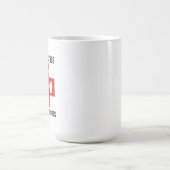 Café, égratignures et gants en caoutchouc Mug (Centre)