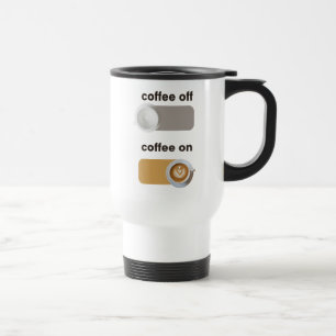 Café élégant sur café hors Mug de voyage