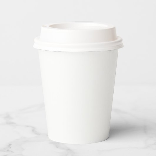 Café en carton avec couvercle Gobelet en carton (Verso)