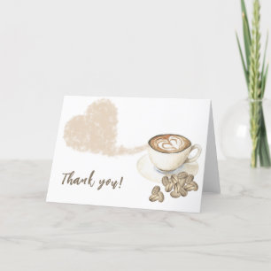 Café en cours de préparation Baby shower Merci