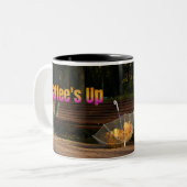 "Café en l'air" Café Mug (Devant gauche)