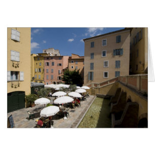 Café en plein air, Place de l'Eveche, Grasse,
