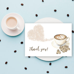 Café en préparation Baby shower Merci