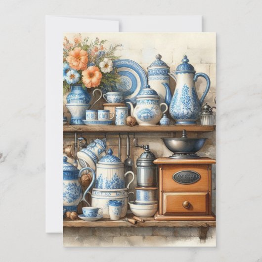 Café Ensemble Invitation De Fête (Dos)