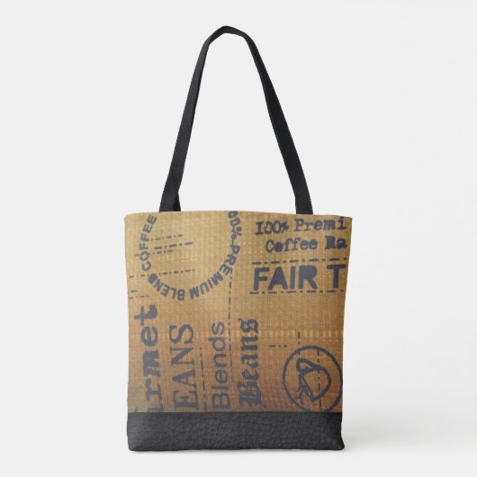 Café équitable Burlap sac - Sac fourre-tout (Dos)