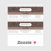 Café Essential Huiles Étiquette de bouteille parfu (Feuille)