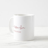 Café est la langue d'amour café ful Mug (Devant gauche)