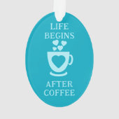 Café et amis aiment le coeur azure (dos)