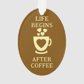 Café et amis aiment le coeur brun (dos)