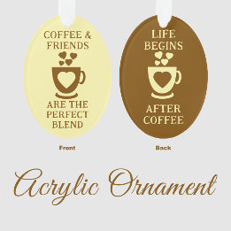 Café et amis aiment le coeur brun