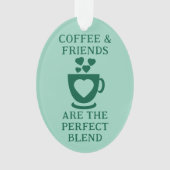 Café et amis aiment le coeur vert (devant)