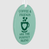 Café et amis aiment le coeur vert (devant)