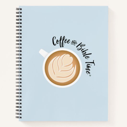 Café et Bible Time (Logo) Journal Bleu (Devant)