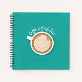 Café et Bible Time (Logo) Journal Turquoise (Devant)