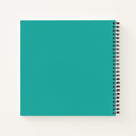 Café et Bible Time (Logo) Journal Turquoise (Dos)