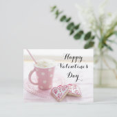 Café et biscuits Valentine | Carte postale (Debout devant)