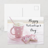 Café et biscuits Valentine | Carte postale (Devant / Derrière)
