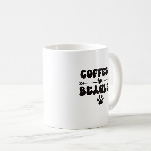 Café et café Beagle Mug (Devant droit)