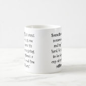 Café et cinq millions de dollars Mug drôle (Centre)