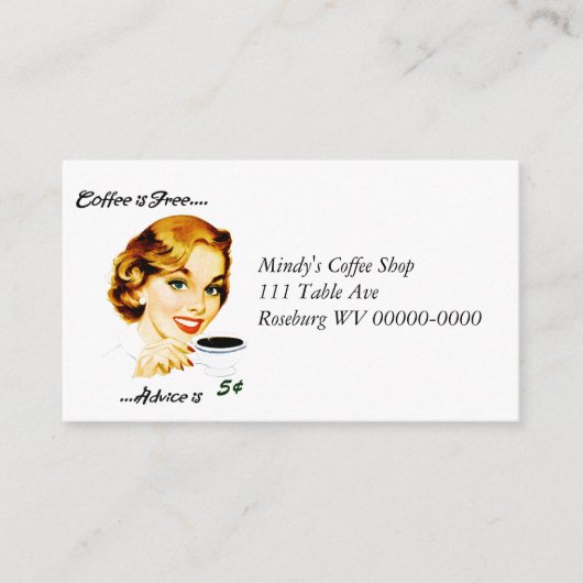 Café et conseil de la ménagère rétro (Devant)