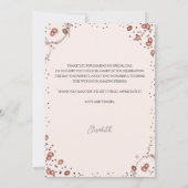 Café et gâteaux Carte de remerciements d'anniversa (Dos)