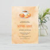 café et macarons babyshower Invitation (Debout devant)