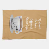Café et serviette de cuisine de chiens (Horizontal)