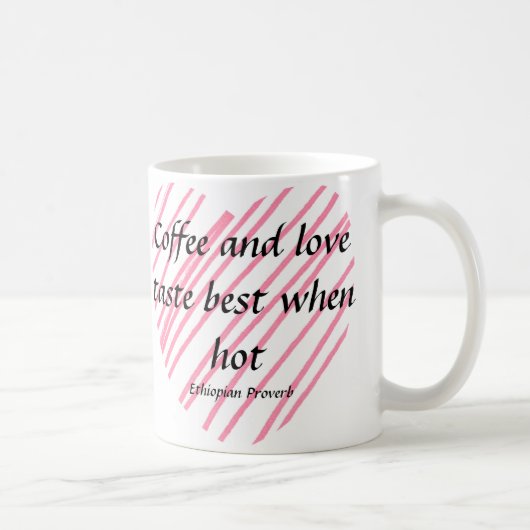 Café et tasse chauds d'amour (Droite)