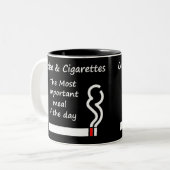 Café et tasse de cigarettes (Devant gauche)