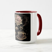 Café et tasses de thé et de café parfaits. (Devant droit)