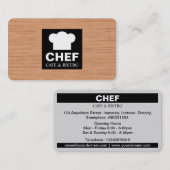 Café Étiquette carré - contreplaqué (Devant / Derrière)