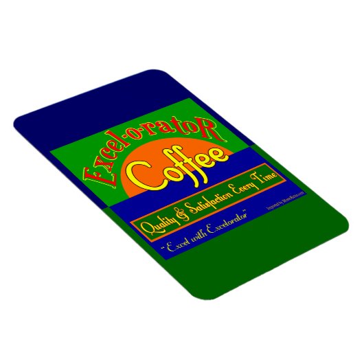 Café Excelorator Nouveau Magnets rétro Crate Art (Côté Droit)