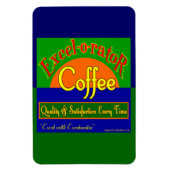 Café Excelorator Nouveau Magnets rétro Crate Art (Vertical)
