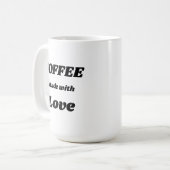 Café fait avec la tasse d'amour (Devant gauche)