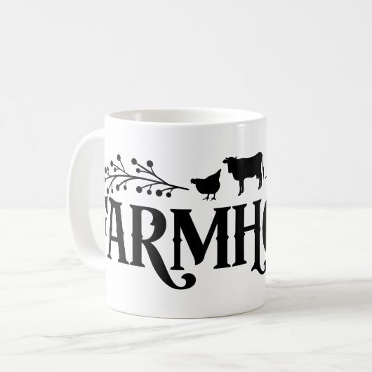Café ferme Mug (Devant gauche)
