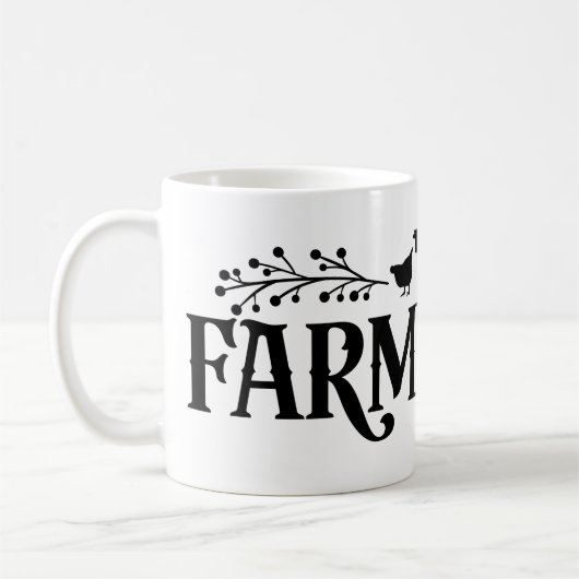 Café ferme Mug (Gauche)